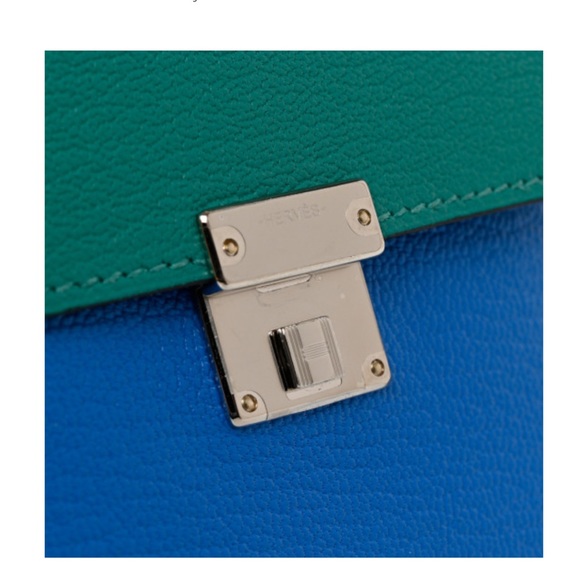 SOLD EUC Hermes Two-Tone Mini Clic Card Holder - Picture 7 of 9